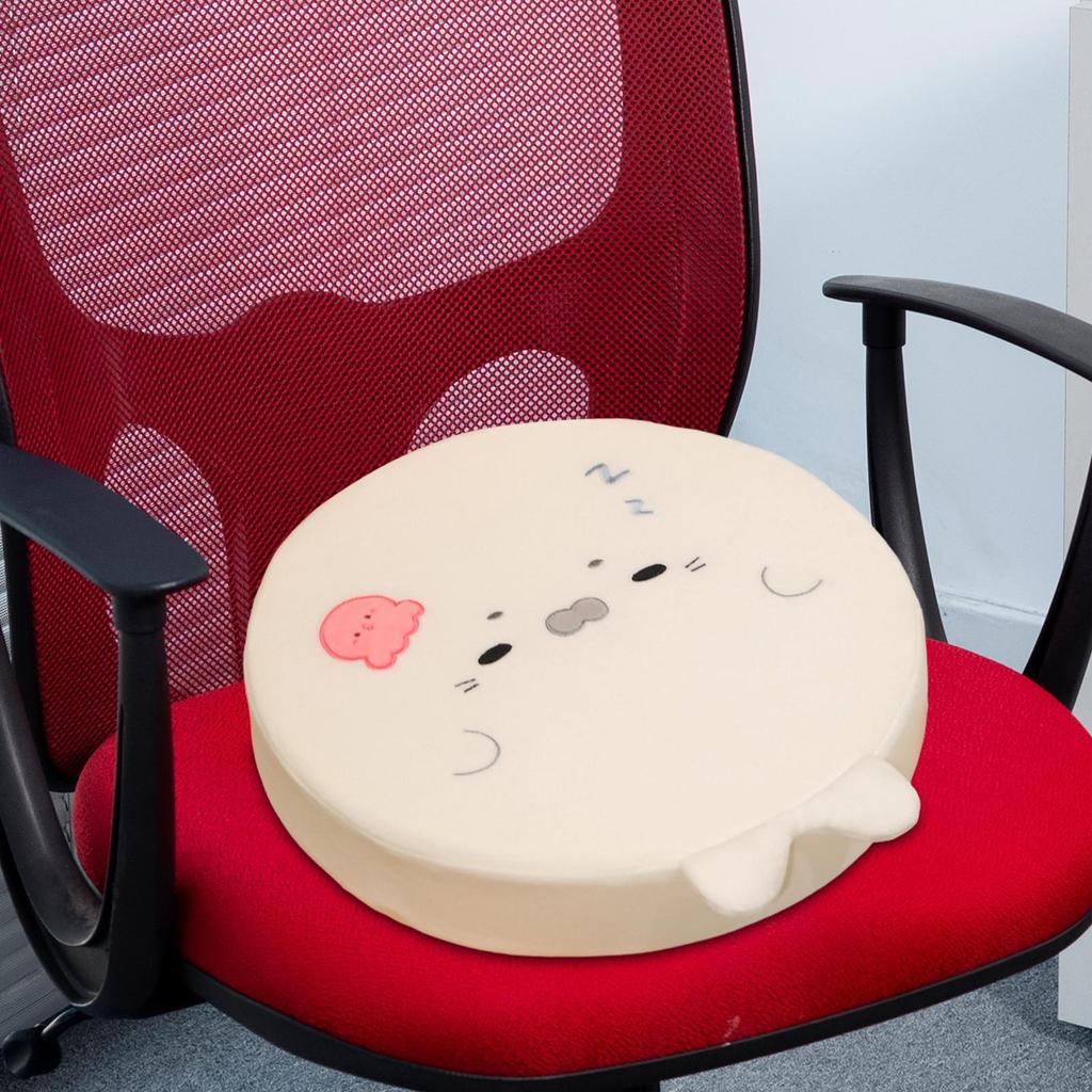 Coussin de siège en mousse à mémoire de forme Tapis pouf de sol dessin animé Design phoque doux Tabouret Coussin de chaise de cuisine pour