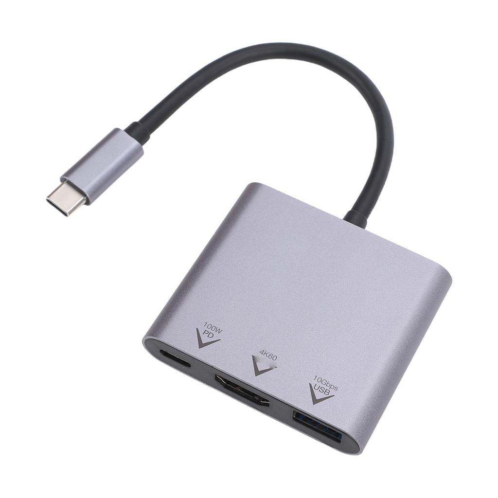 USB C Hub 3 in 1 Multiport Adapter 4K HD Multimedia Interface PD100W Port USB3.2 OTG Port Type C Docking Station for