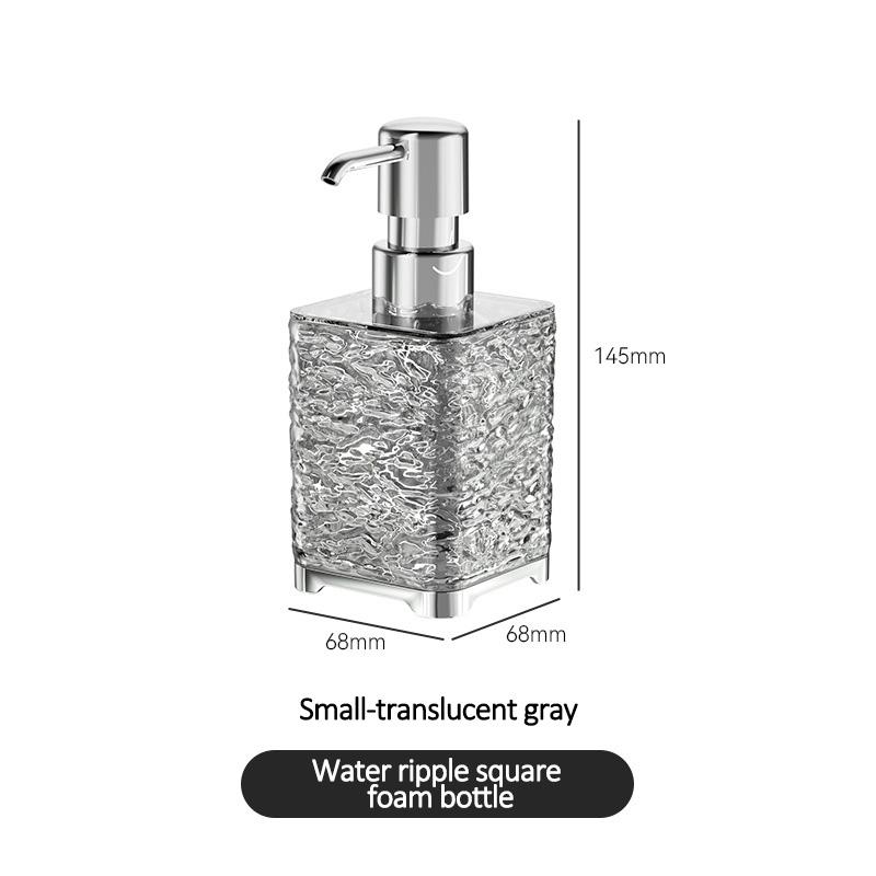 Travel Bottle Hotel Bathroom Bath Luxury Light Luxury Shampoo Shower Gel Hand Soap Foaming Press Bottle Plastic Bottle