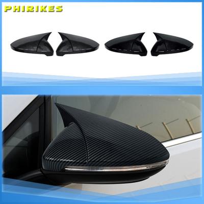Para VW Golf MK6 MK7 7.5 GTI R GTD Base 2009- 2 Piezas Tapas de Cubierta de Espejo Retrovisor Lateral Herramientas de Espejo Estuche Negro Brillante Tuning Nuevo
