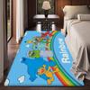 S-Sesame S-Street Theme Hallway Carpet Washable Non-Slip Living Room Sofa Chairs Area Mat Kitchen Doormat Area Rug