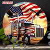 D Flat Pc Adventure Spirit Round Sign American Flag Metal Sign Eagles Rustic Metal Wall Art Trucks Metal Wall Art Decor