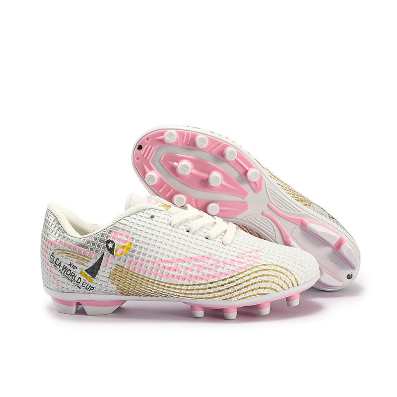 New football shoes men's and women's TF students anti-skid competition children's adult long nails high top AG training shoes MBW507