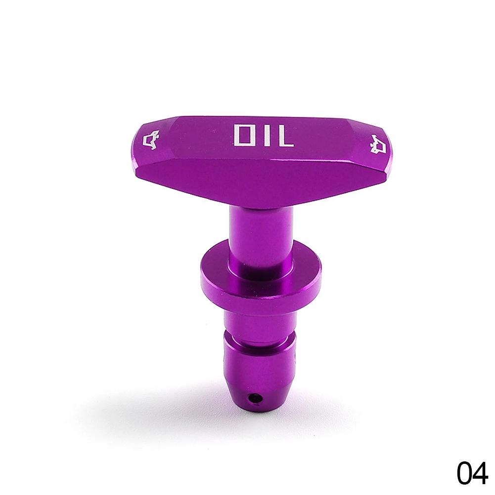 

Car Oil Dipstick Pull Handle Engine Oil Pullhandle For Ford Mustang GT V8 GT500 99-11 Billet Aluminum Car Accessories фиолетовый