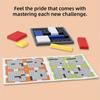 Puzzle Brain Teaser Game For Kids & Adults, 88 Challenges 4 Difficulty Puzzles, Portable Educational Thinking Game Toy,