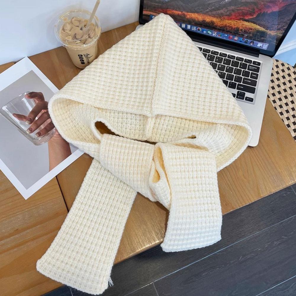 Ear Protector Women Balaclava Cap Knitted Knitted Beanies Hats Warm Headgear Scarf Hat Winter Warm