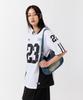 ODDSTUDIO Sporty Nylon Football Oversized T-Shirt - White