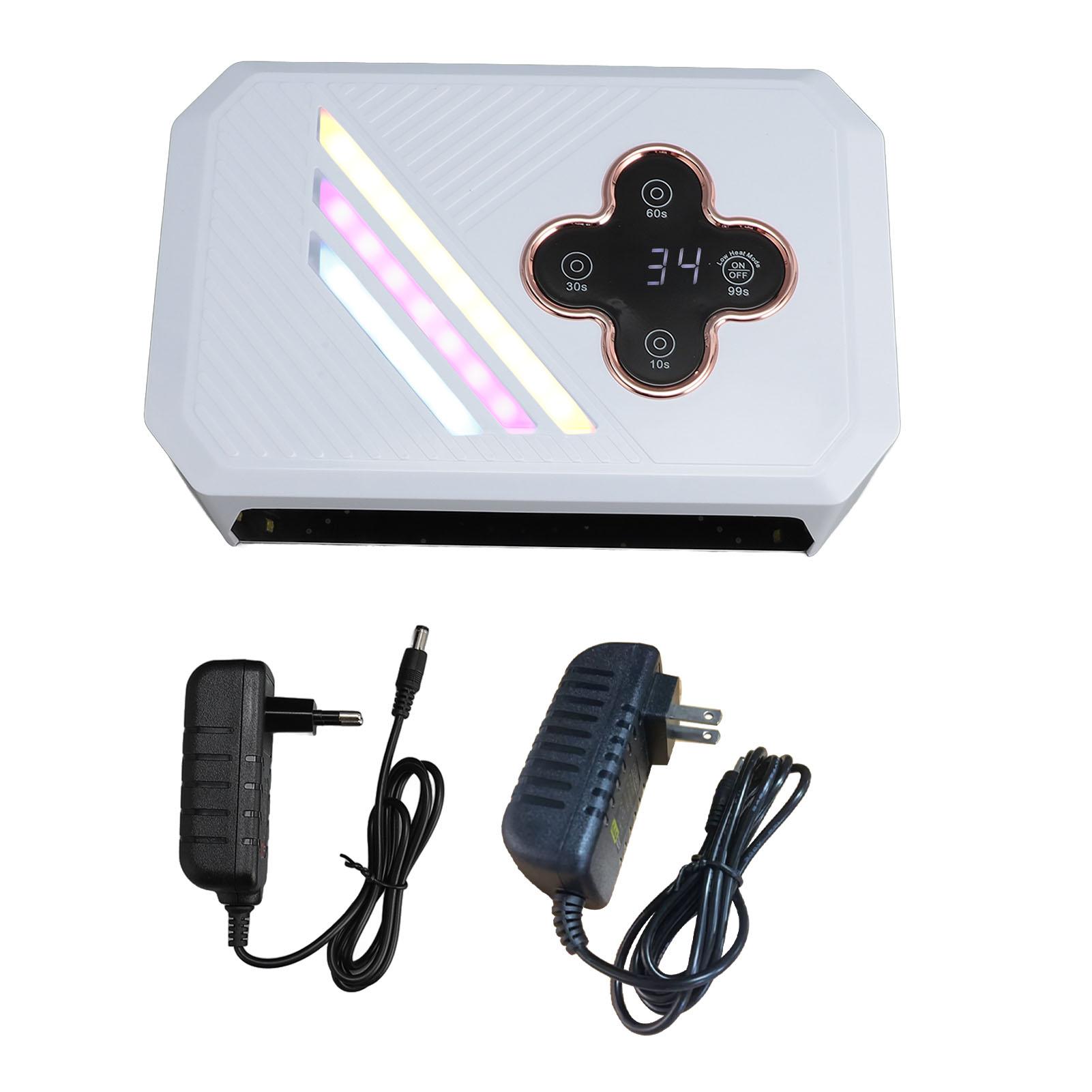 

УФ-лампа для наращивания ногтей, акриловый гель, 4 таймера, 66 шт., профессиональные художественные инструменты, автоматы EU Plug