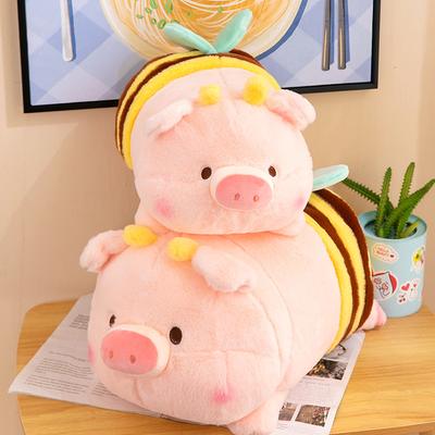 Cute New Bee Pig Doll Pig Doll Sleeping Pillow Plush Toy Doll To Give Girl Birthday Gift