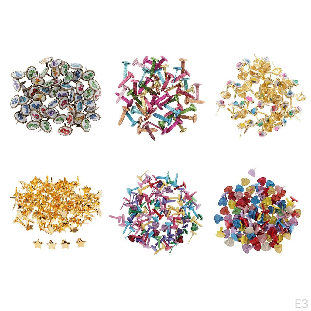 Fasteners, Multi Color 6 Styles to Select