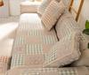 Korean Style Spliced Fabric Bow Sofa Cover Slip Resistant Slipcover Seat Sofa Towel Dust Cover Towel Couches For Living Room