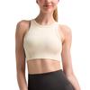 Sutiã Esportivo Feminino à Prova de Choque e Secagem Rápida: Top Fitness Canelado, Absorvente de Suor, para Treino de Yoga