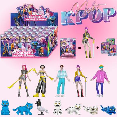 Anime Kpop Dämonenjagd Box Serie Figur Tiger Figur Spielzeug Schreibtischdekoration Statuen Ornament Halloween/Weihnachten Kindergeschenke