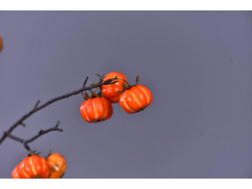 Artificial Small Pumpkin and Berry Branch Decoration for Hotels and Banquets