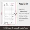 Single-Ply Menu Drink List with Custom Order Forms for Restaurants, Hotels, Catering, and Barbecues – Free Shipping Included