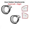 Pair Replacement  Front Left Right Door Rubber Weatherstrip Seal   For Honda Civic Sedan 2006-11