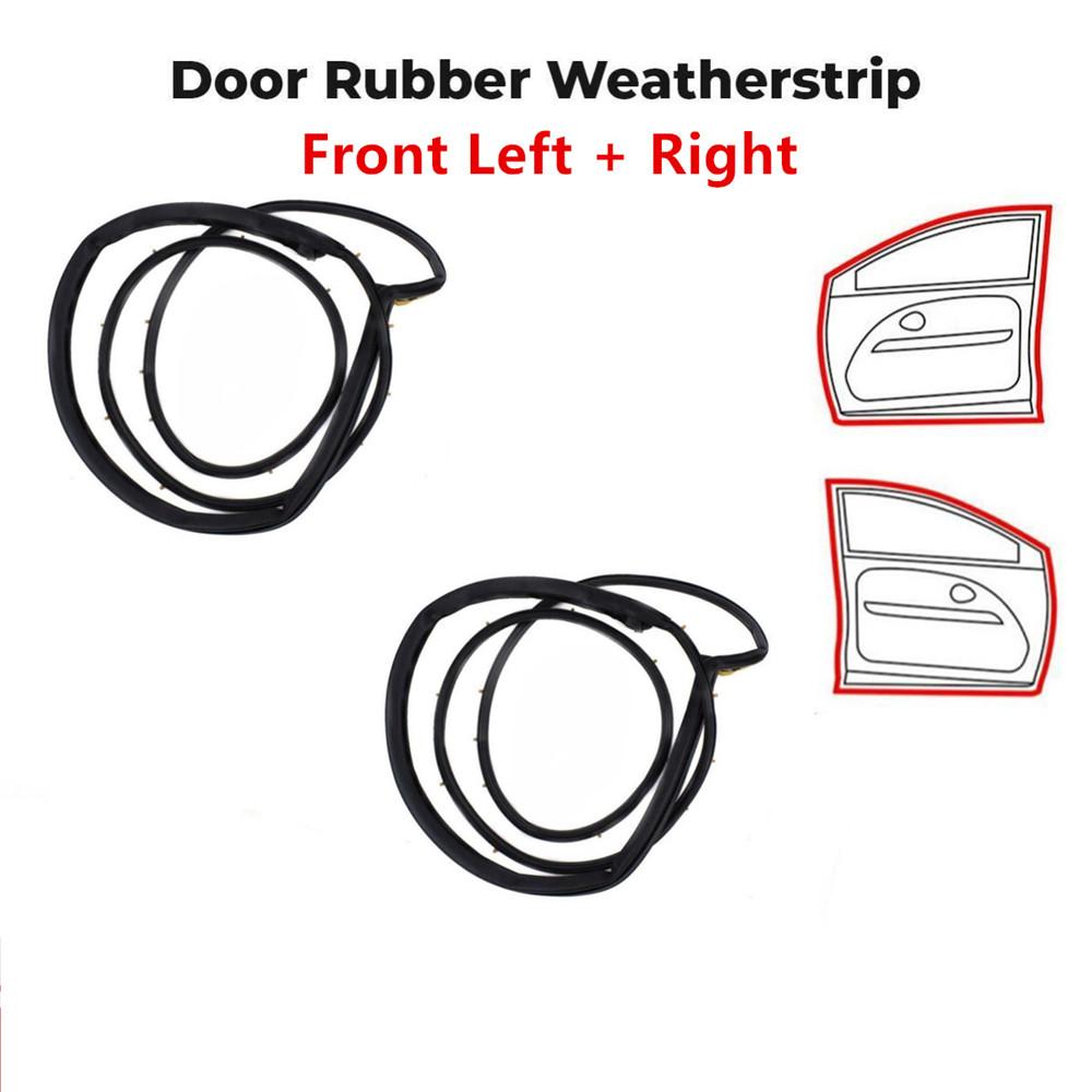 Pair Replacement Front Left Right Door Rubber Weatherstrip Seal For Honda Civic Sedan 2006-11