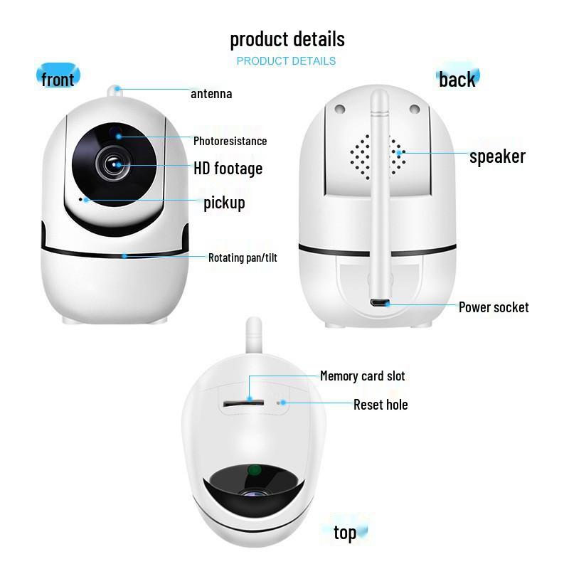 V720 Minion Wireless WiFi Camera: Single Antenna, Infrared HD Night Vision