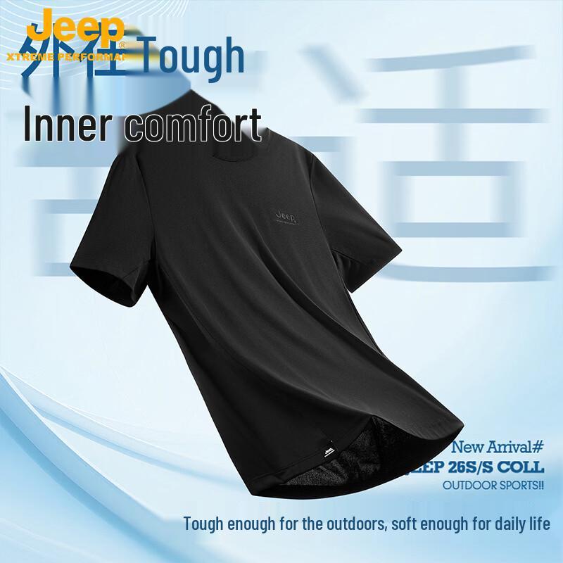 

JEEP Men s Ice Silk Quick-Dry Short Sleeve T-Shirt 3XL