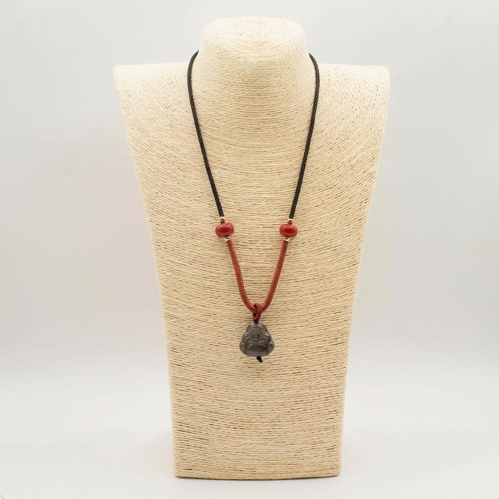 Pendentifs de Pierres Précieuses Cools – Obsidienne Argentée Bouddha