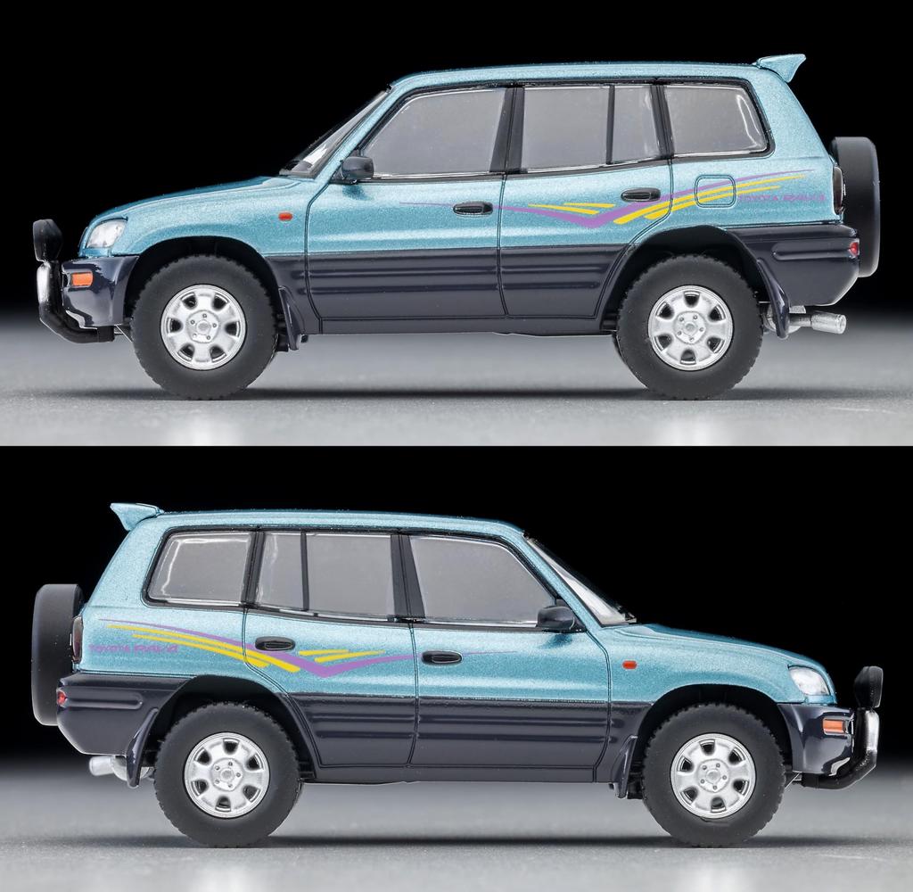 TOMYTEC Tomica Limited Vintage Neo Scale Toyota RAV4L V Light 1995 Model 336204 1/64 LV-N354b Blue/Gray (Finished Model)