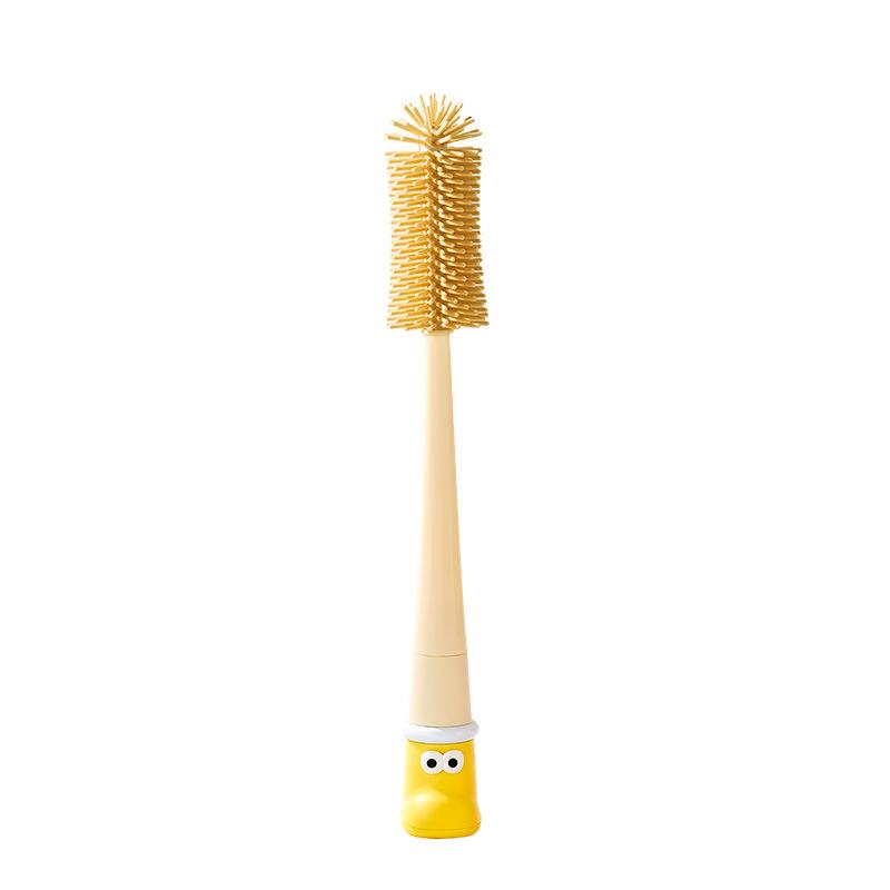 Multi-functional Long Handle Cup Brush with Thermos Lid Sponge Cleaner