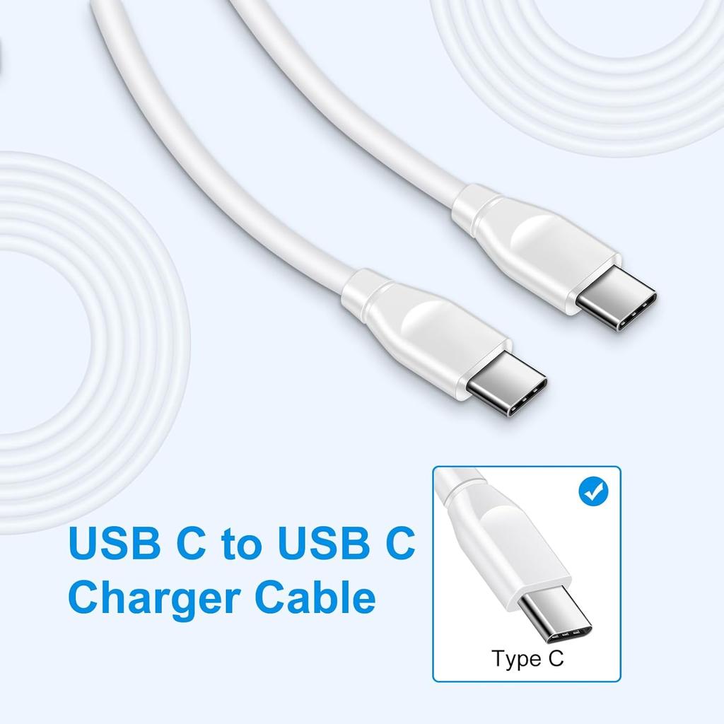 Samsung Galaxy S25 Ultra Edge Cable 60W 1ft Short USB C Fast Charging Cord for Galaxy S25 S24 S23 S22 S21 S20 S10 Ultra A17 A16 A15 A14 A13 A54