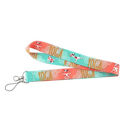 Lanyard Rope Double-sided Printed Delicate Patterns Wear-resistant Non-fading Fine Workmanship Hanging Items Portable Geometric Pattern