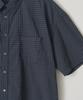 ANOTHER OFFICE Huge Garment Gingham Check Shirt (Smoky Indigo)