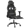 Gaming Chair with Footrest Black and Camouflage PU Leather