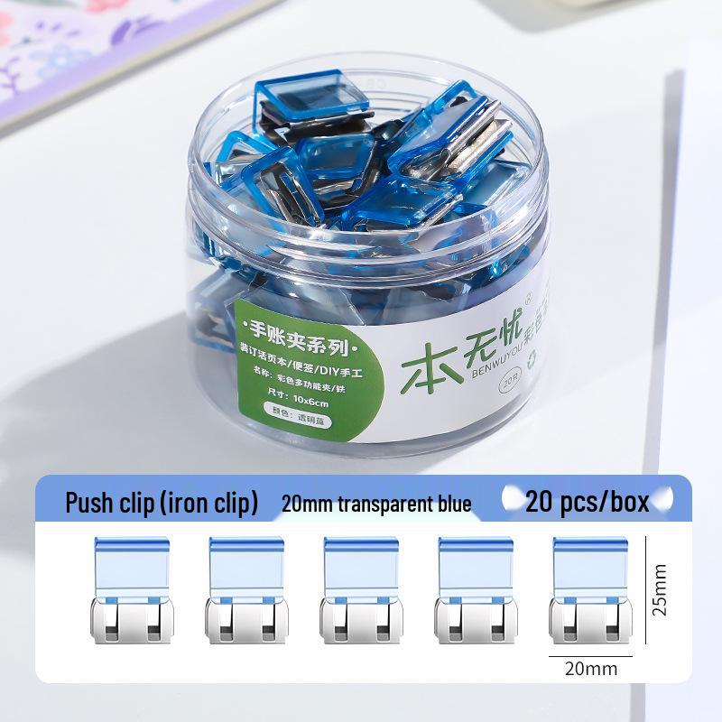 Creative Smooth Metal Book Binding Corner Clip Organizer