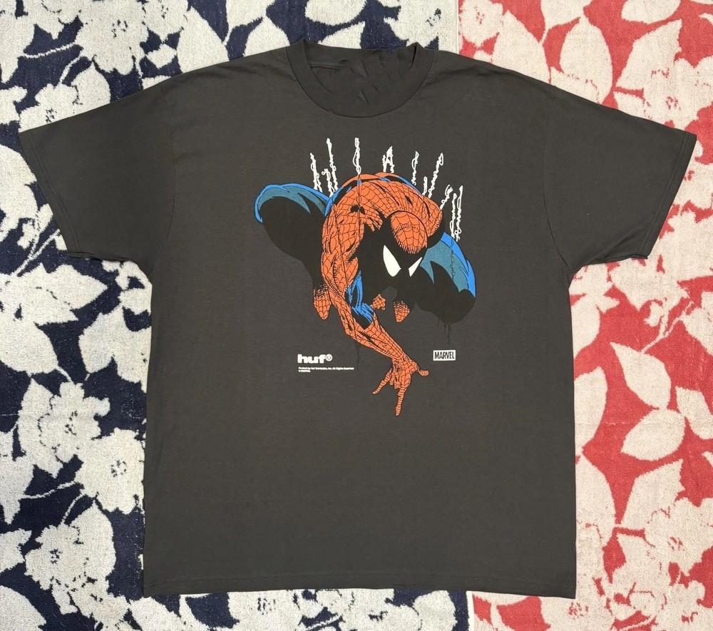 

Новая с бирками HUF x Marvel Человек-Паук Восприятия Черная Мужская Унисекс Футболка Zumiez S
