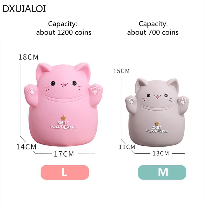 Cartoon Cat Piggy Bank Children Piggy Bank Creative Cute Animal Home Decoration Birthday Gift Saving Box  Money Box DXUIALOI