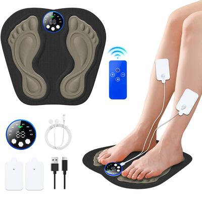3D Foot Massage Pad with 8 Modes and 29 Levels of Strength, Intelligent Pulse Micro Current Massage Pad, USB Charging Version