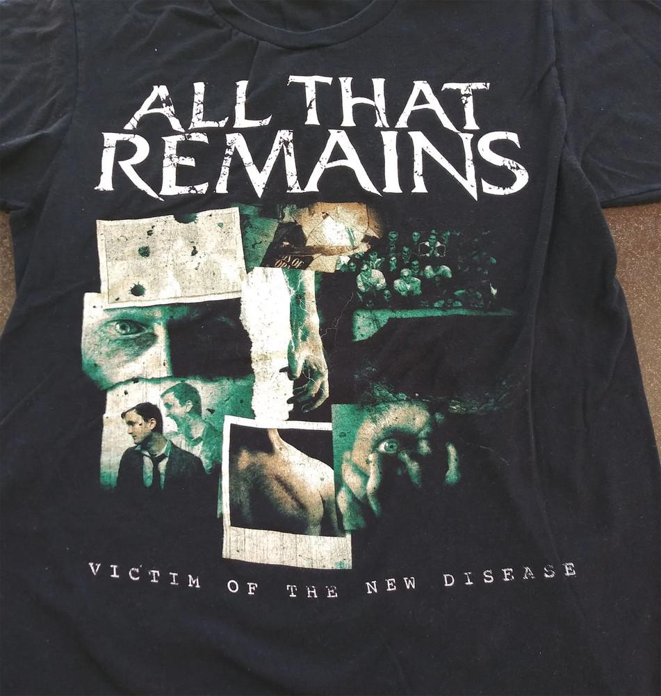 All That Remains Tour Victim of the New Disease Black T Shirt All Size