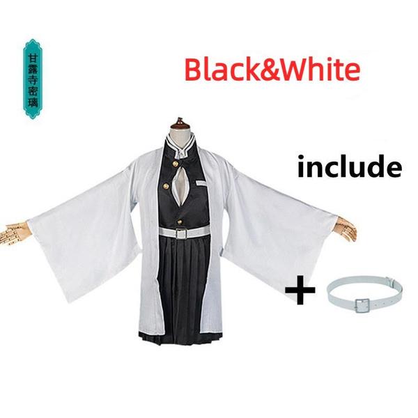 New Unisex Demon Slayer Anime Cosplay Cartoon Kimetsu No Yaiba Kochou Shinobu Cosplay Costume for Adults Men and Women