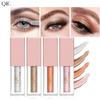 Makeup Diamond Pearlescent Liquid Eyeshadow, Shining Colorful Eyeshadow Liquid Matte Highlight Eight Color Eyeshadow