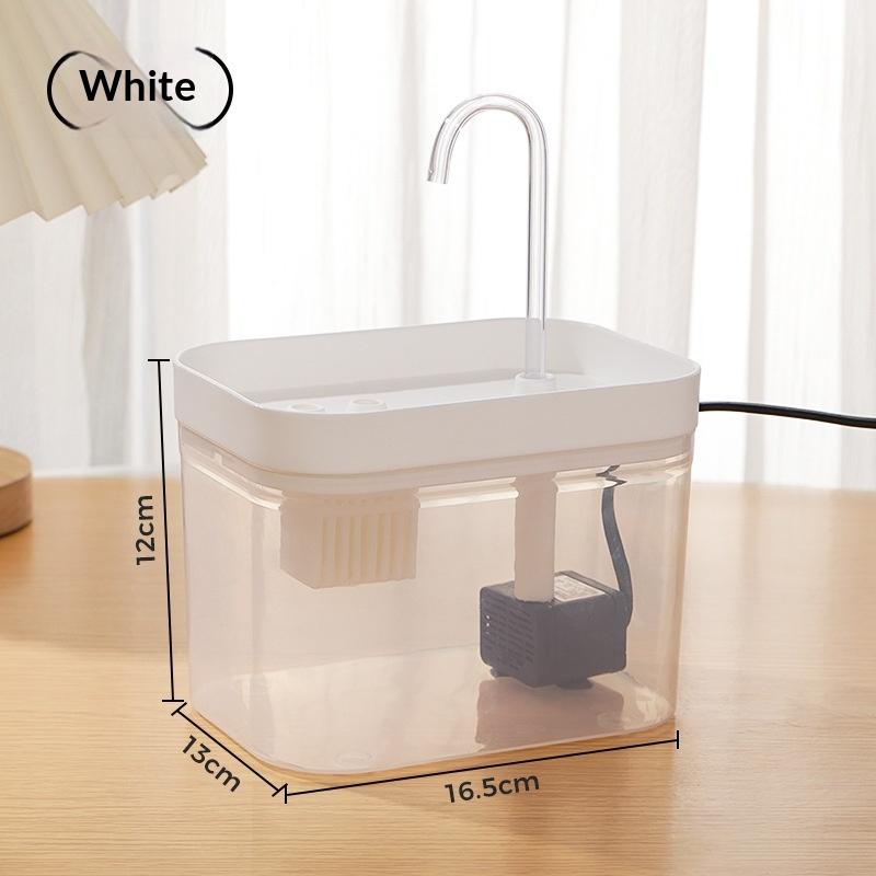Automatic Pet Dog Cat Water Dispenser Fountain Pet Dog Cat Water Loop Mute Pump Smart Pet Bowl 1.5L