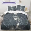 Lion Runes Pattern Bedding Quilt Set  Home Decoration  Gift (1 * duvet cover + 2 * pillowcase  without core)