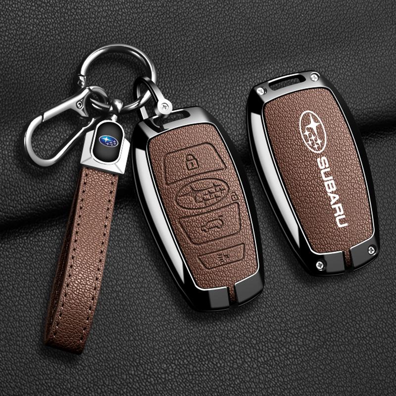 Zinc Alloy Car Remote Key Case Cover For Subaru WRX XV Crosstrek Legacy BRZ Forester Impreza STi Outback 2015-2019 Accessories et4