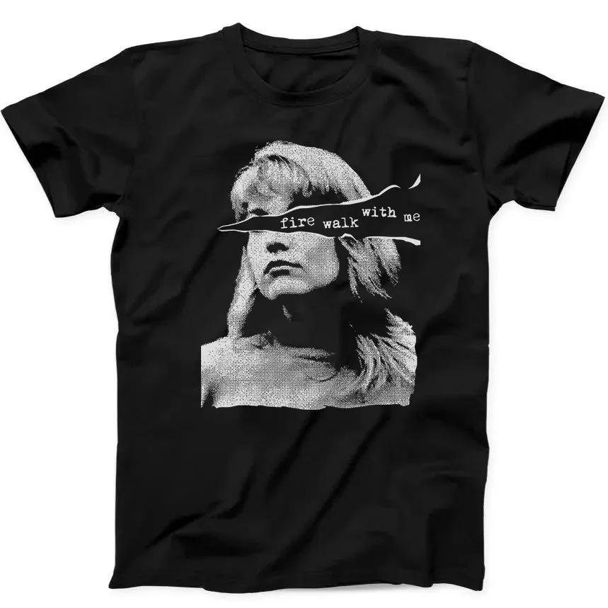 Unisex Short Sleeve Crew Neck Cotton T Shirt Twin Peaks Laura Palmer Fire Walk With Me XL