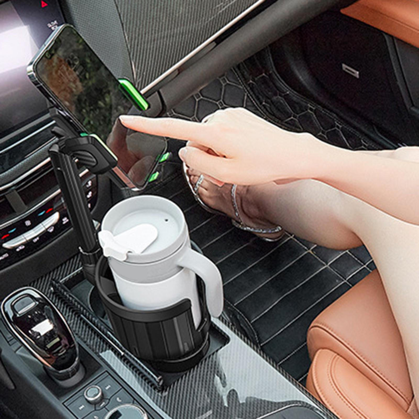 

2 in 1 Universal Phone Mount Car Cup Holder Stand ,Easy to Use ,Stable, Auto with