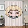 Home Interior Kitchen Curtains for Living Room 2 Pieces Blackout Curtains Door Curtain N-naruto-o Partition Bedroom Decoration