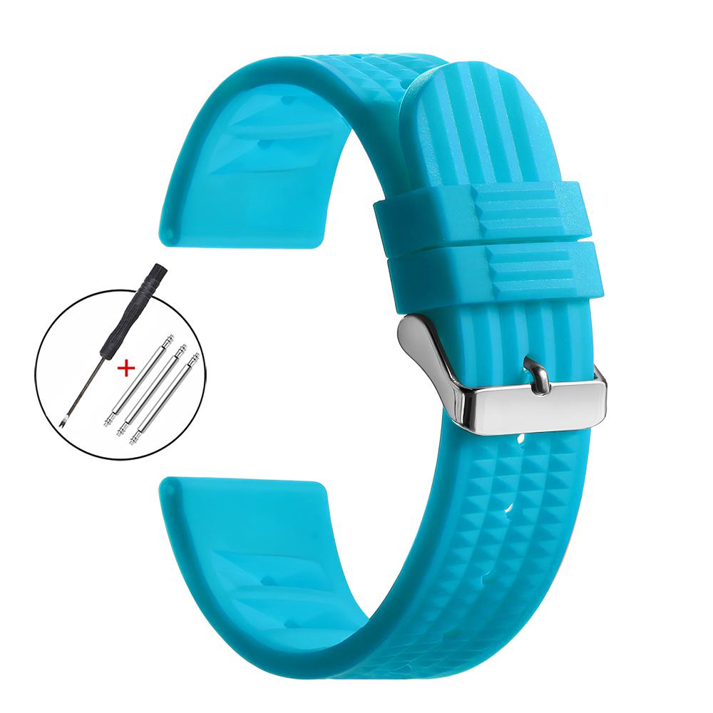 Pulseira Premium de Borracha Waffle Substituição Universal 20mm 22mm Pulseira de Relógio de Silicone Macio Pulseira de Mergulho Esportiva Masculina para Seiko SKX007