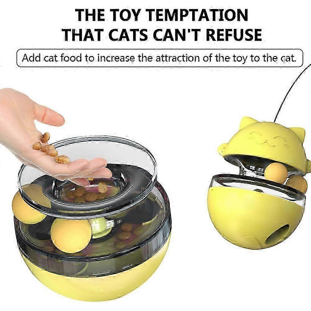 2025 Latest Model Adjustable snacks cat food container fun tumbler pet slow food