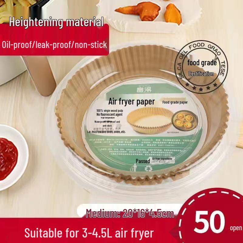 Ölfestes Silikon Heißluftfritteuse Backpapier Tablett Einlage