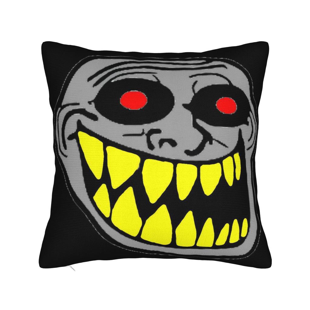 Decorative Pillowcases Funny Trollface Accessories Home Pillow Case Cover Square Multiple Sizes