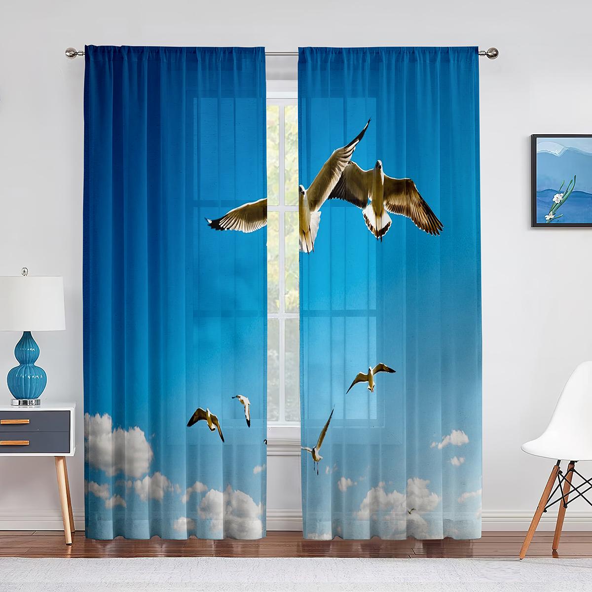 Птичья стая в небе — фото 4