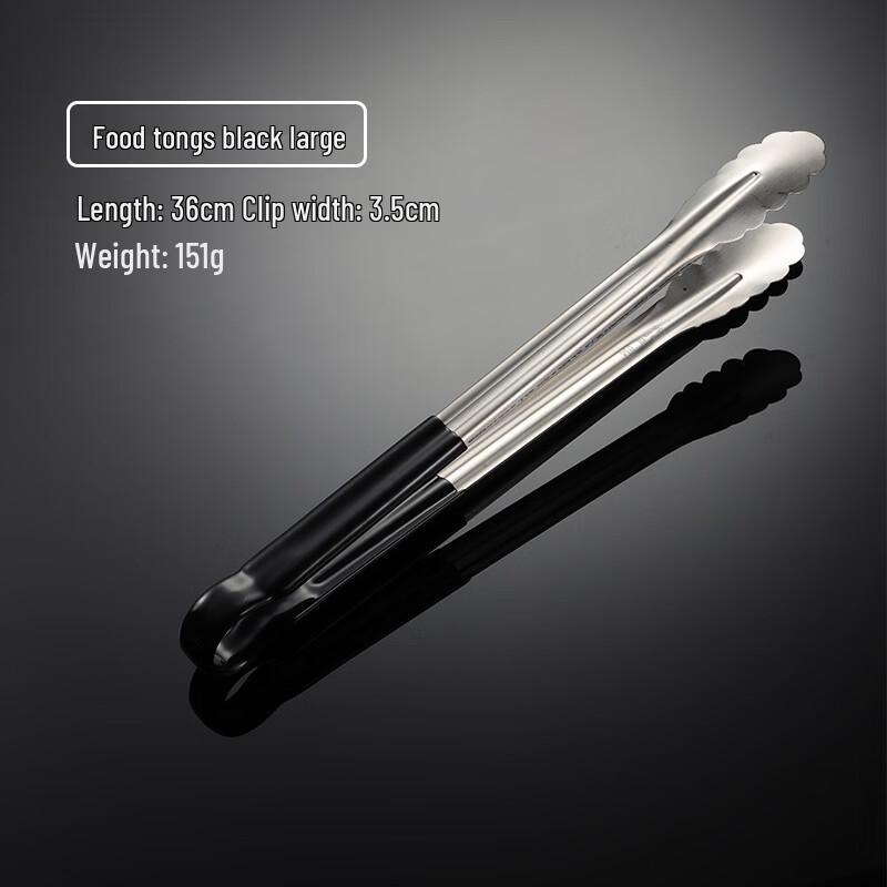 

Qianxing 304 Stainless Steel Food Tongs with Rubber Handle