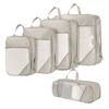 Four-Piece Compression and Moisture-Proof Travel Storage Bag Set for Luggage, Toiletries, and Makeup